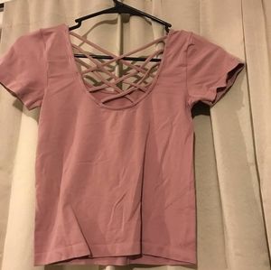 purpleish pink top